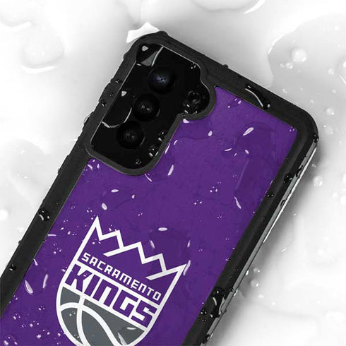 NBA Sacramento Kings Distressed Galaxy S24 Waterproof Case